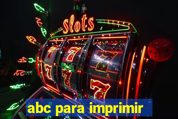 abc para imprimir